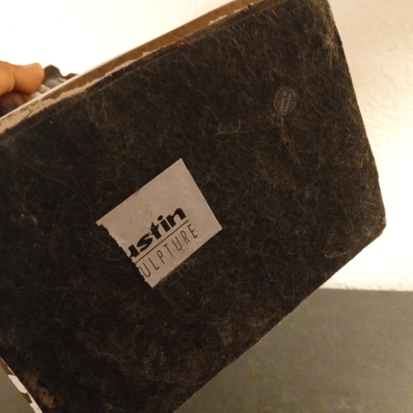 EXQUISITE Signed 1990 Austin Sculpture 16" Copper Finish Golfer Statue. - Picture 4 of 10